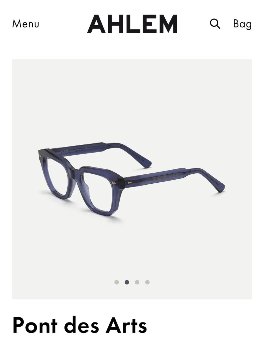 Ahlem Pont des Arts Glasses In Bluelight